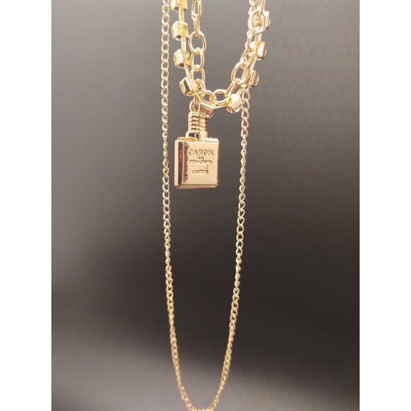 Gold Layered Necklace, Pendant 18k Gold, Gold Necklace Women, Gold Necklace 18k - Picture 1 of 6